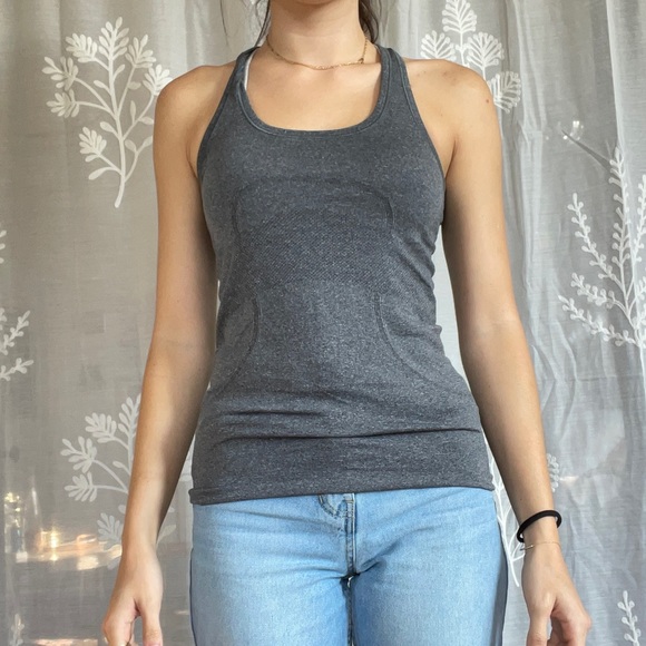 Gray lululemon workout tank - Picture 3 of 3